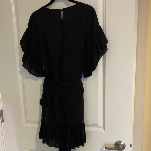 Isabel Marant Etoile black linen wrap dress size 34 / US 2 - Picture 2 of 16